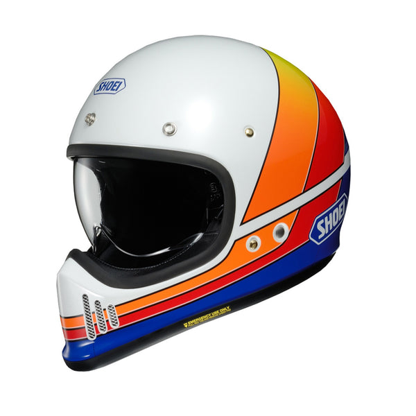 Shoei Ex-Zero Helmet Equation TC-2 White/Blue/Red/Orange Gloss