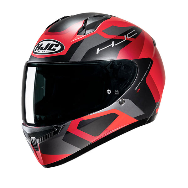 HJC C10 Helmet Tins MC1SF Black/Red Matt