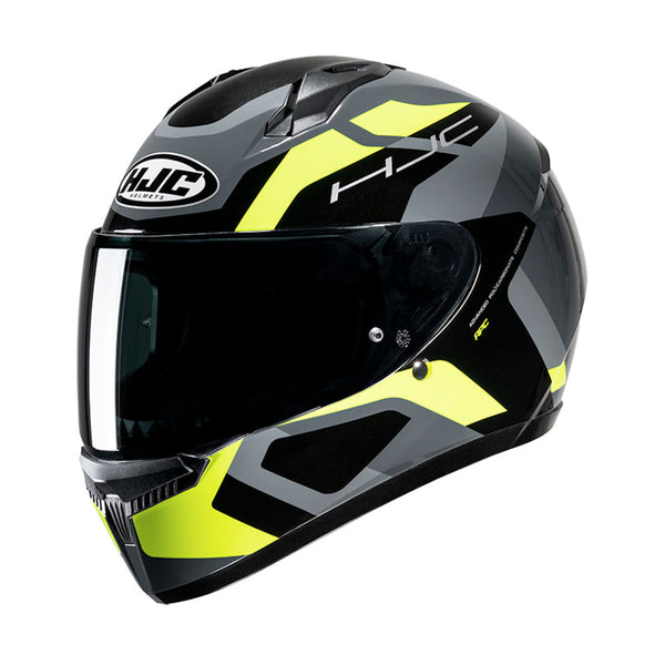 HJC C10 Helmet Tins MC3H Black/Grey/Yellow Fluo Gloss