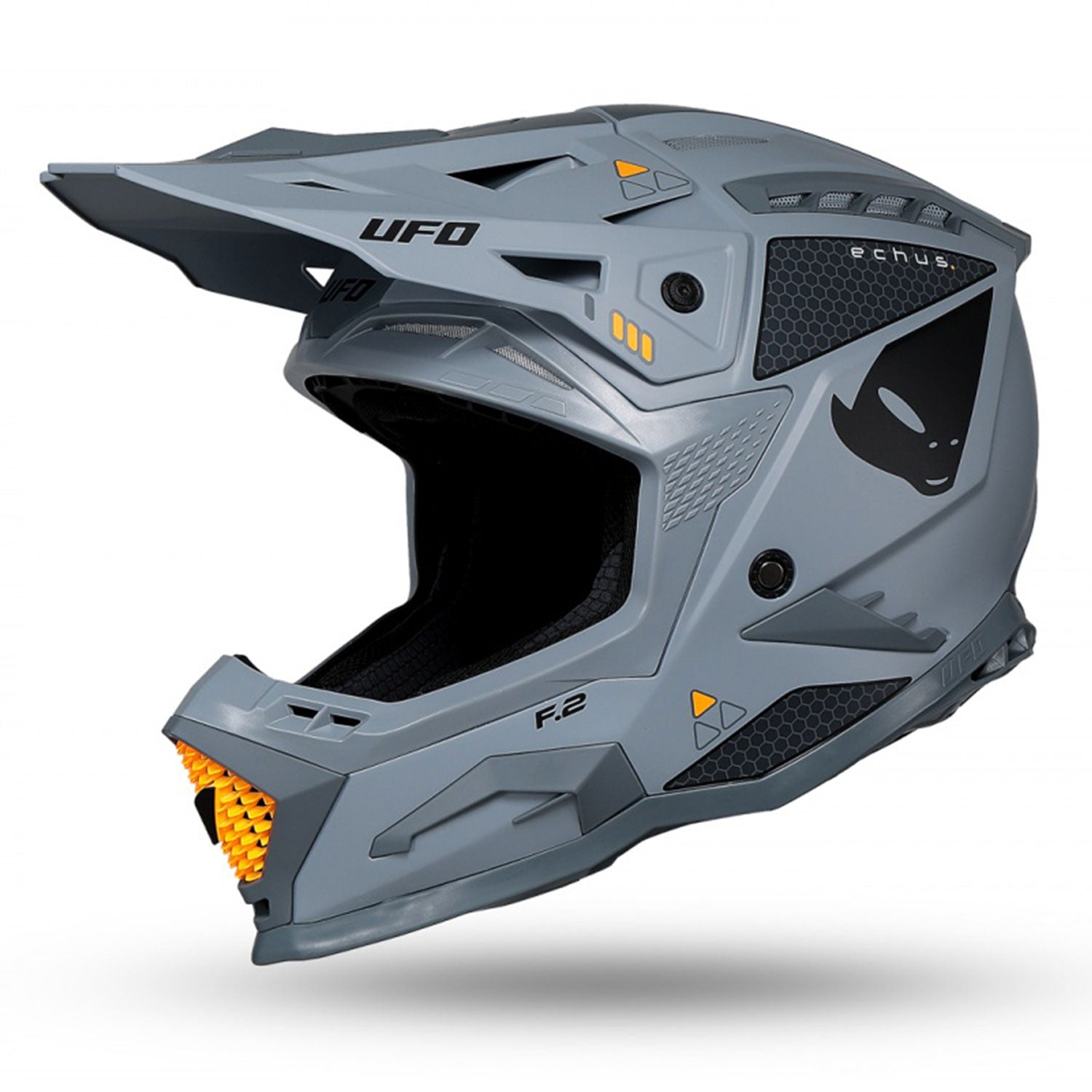UFO Echus Motocross Helmet Grey Matt – Tutto per la moto