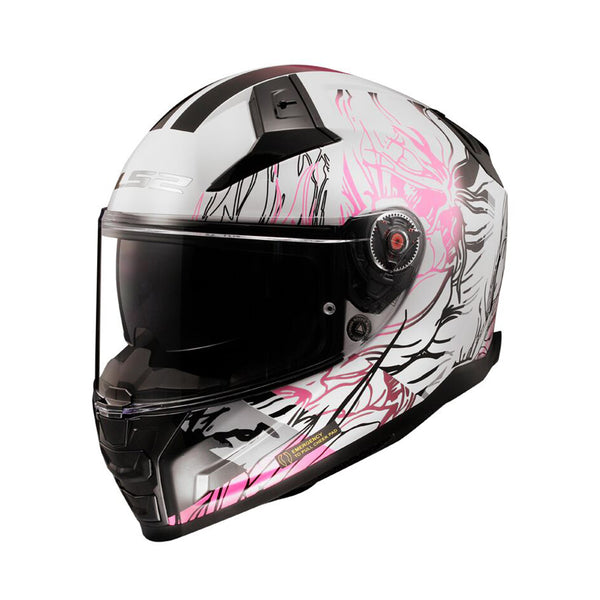 LS2 Vector II Helmet Darflo Gloss White/ Pink