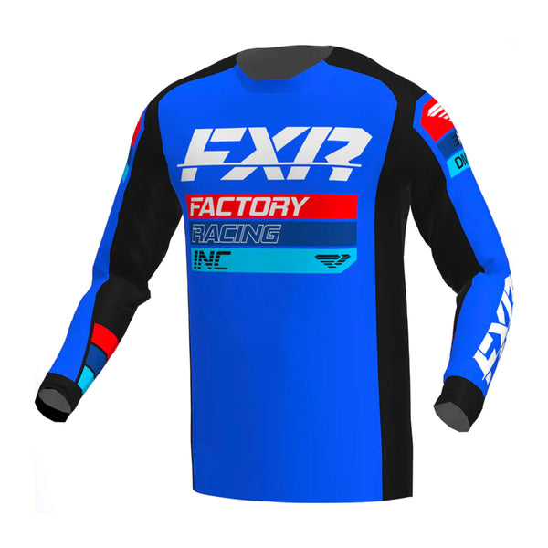 FXR Clutch MX Jersey Black/Blue/Red