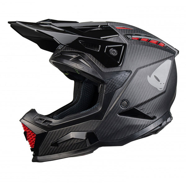 UFO Echus Carbon Motocross Helmet Black Matt