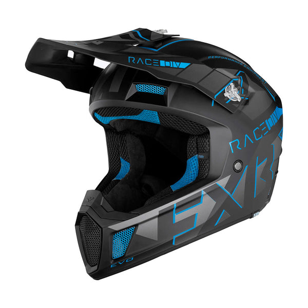 FXR Clutch Evo Helmet Black/Blue Matt