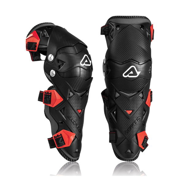 Acerbis Impact Evo Junior Knee Guards Black/ Red