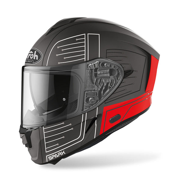 Airoh Spark Helmet Cyrcuit Red Matt