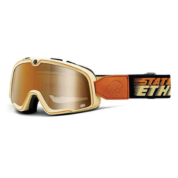 100% Maschera vintage Barstow State of Ethos lente Bronze
