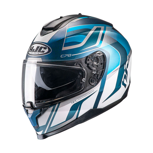 HJC C70 Helmet Lantic MC2SF White/Blue Matt