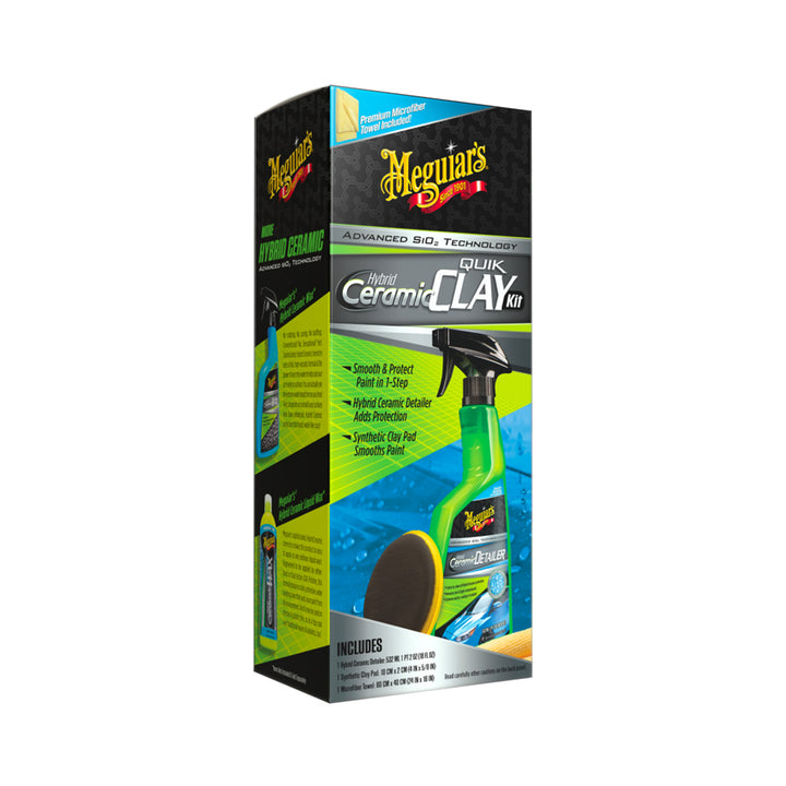 Meguiar's Kit da Decontaminazione Hybrid Ceramic Synthetic Clay Kit