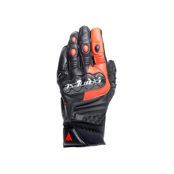 Dainese Carbon 4 Short Leather Gloves Black/Red