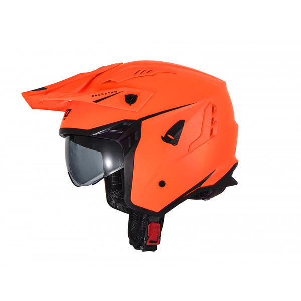 UFO Sheratan Cross Jet Helmet Fluo Orange Matt