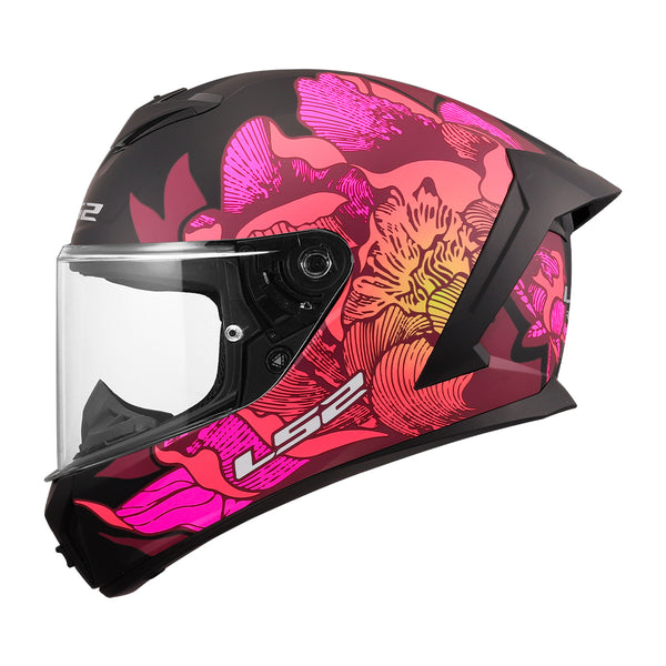 LS2 Rapid III Helmet Poopies II Black/Pink Matt