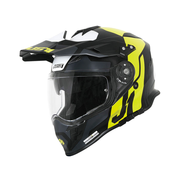 Just1 J34-Abs Pro Tour Fluo Yellow Black Matt