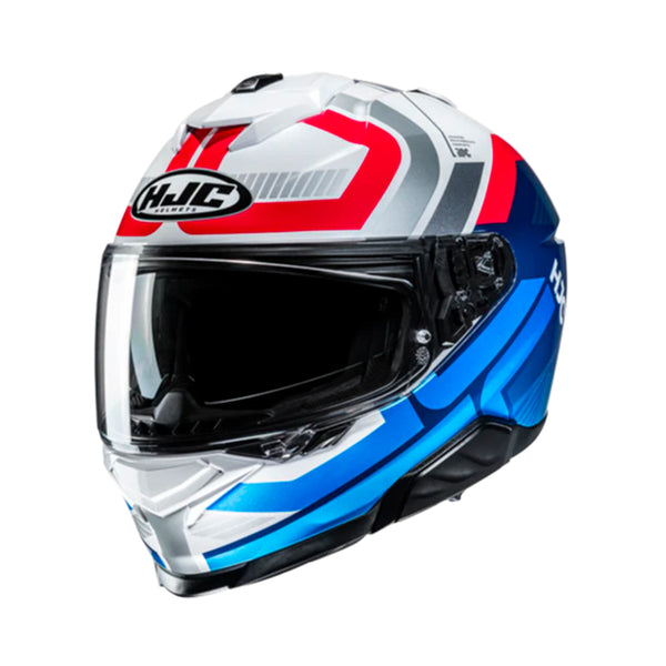 HJC i71 Helmet Viz MC21 White/Red/Blue Gloss