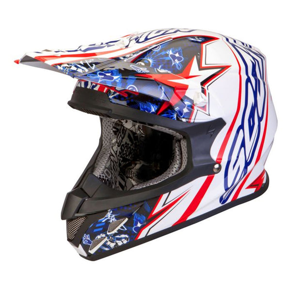 Scorpion VX 20 Winwin White/Blue/Red Gloss