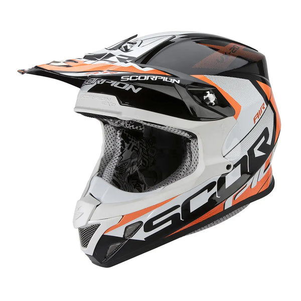 Scorpion VX 20 Tactik White/Black/Orange Gloss
