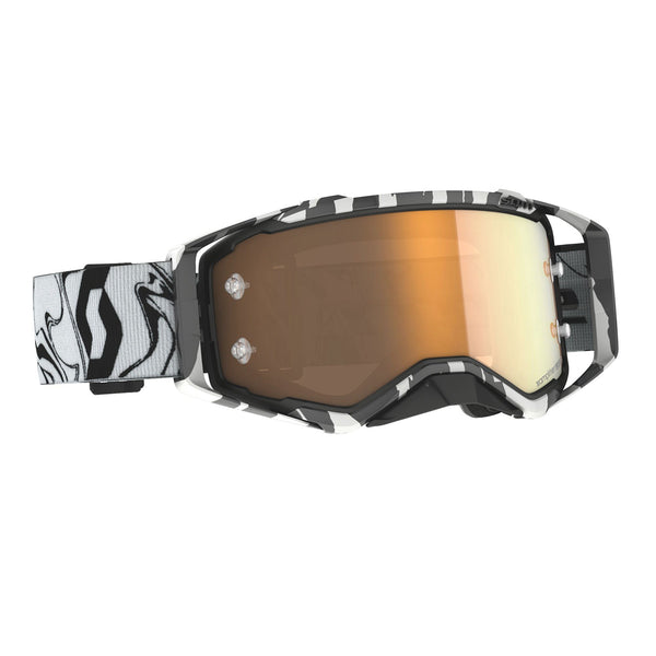 Scott Prospect Goggle Amplifier Marble Black/ White/ Gold Chrome Works