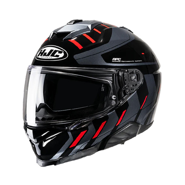 HJC i71 Helmet Simo MC1 Black/Red Fluo Gloss