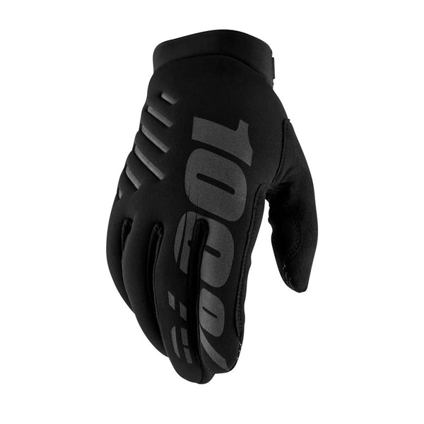 100% Brisker Gloves Black