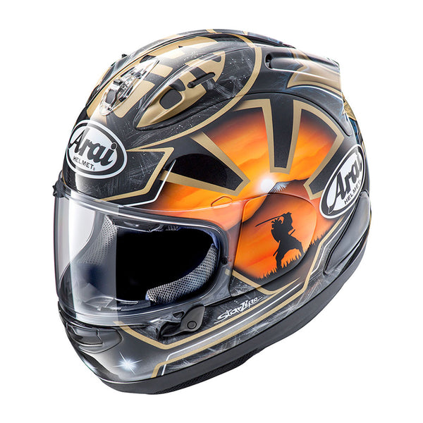 Arai RX-7 V Evo Helmet Pedrosa Spirit Gold Gloss