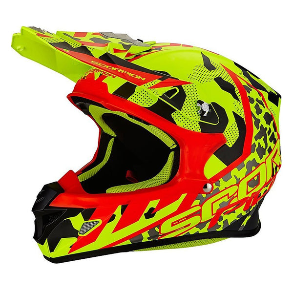 Scorpion VX 21 Air Furio Yellow Fluo/Red/Black Matt