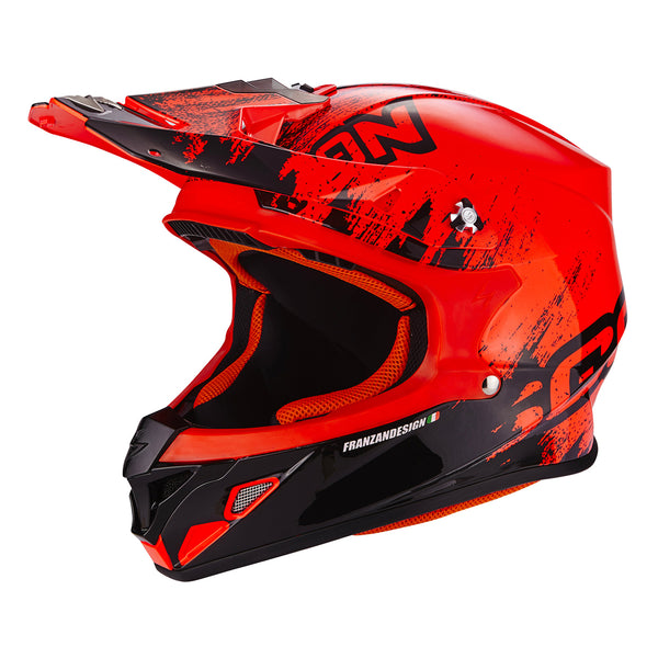 Scorpion VX 21 Air Mudirt Red/Black Gloss