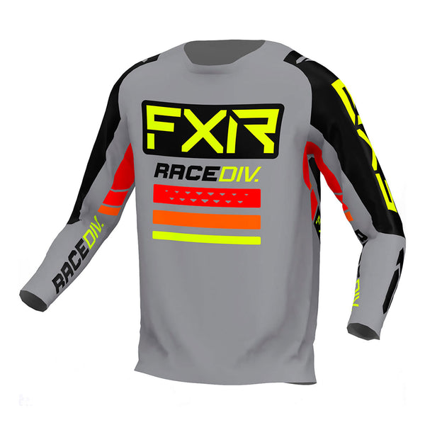 FXR Clutch Pro MX Jersey Grey/Black/Hi-vis