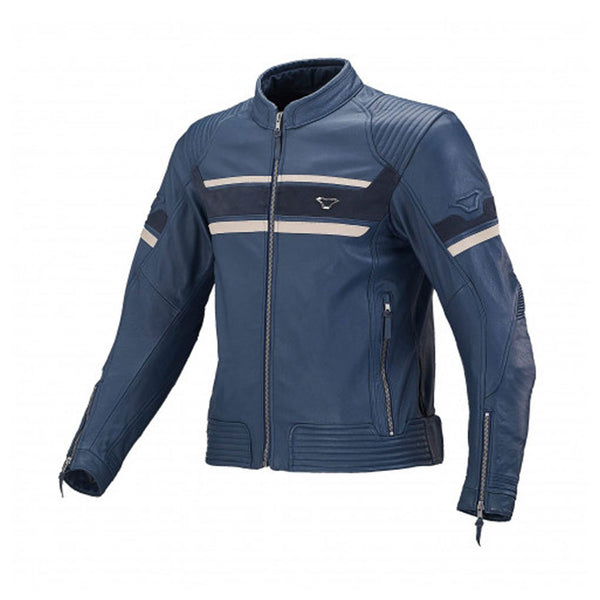 Macna Rendum Leather Jacket Blue