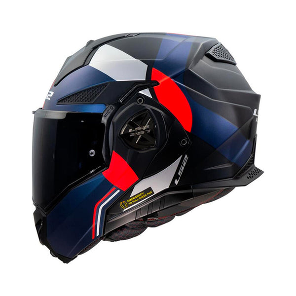 LS2 Advant X Helmet Ultra Black/Blue/Red Matt