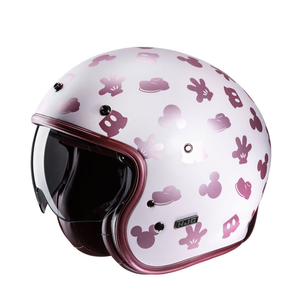 HJC V31 Helmet Disney Mickey MC8SF White/Pink Matt