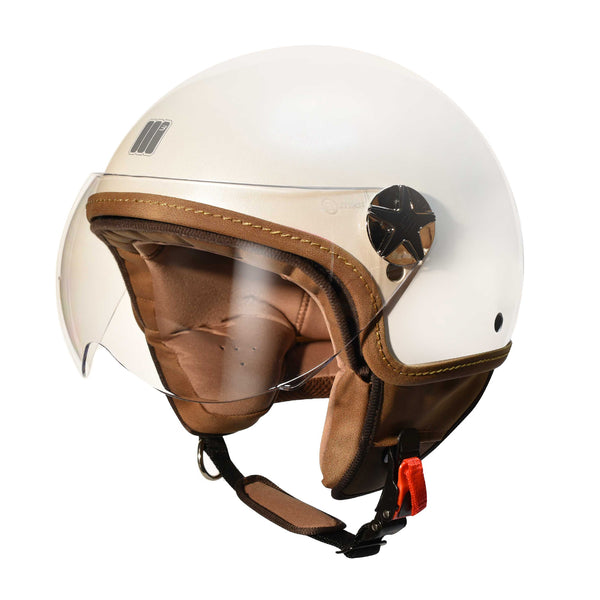 Motocubo Ant 22.06 Helmet Pearl White Gloss