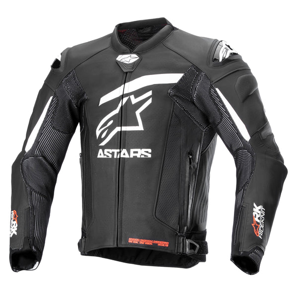 Alpinestars GP Plus R V4 Rideknit Leather Jacket Black/ White
