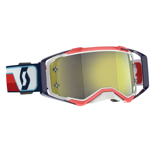 Scott Prospect Goggle Red/White/Yellow Chrome Works