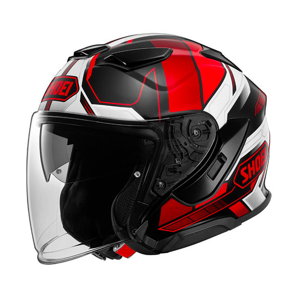 Shoei J-Cruise 3 Helmet Whizzy TC-1 Black/White/Red Gloss