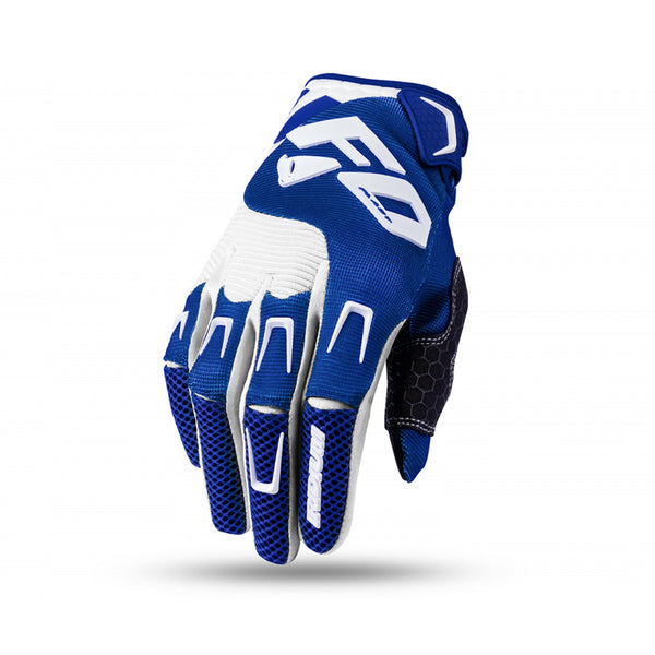 UFO Motocross Iridium Gloves Blue/White