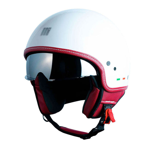 Motocubo Beetle Helmet White Pearl Gloss