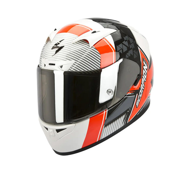 Scorpion Exo 710 Air Crystal White/Red/Black Gloss