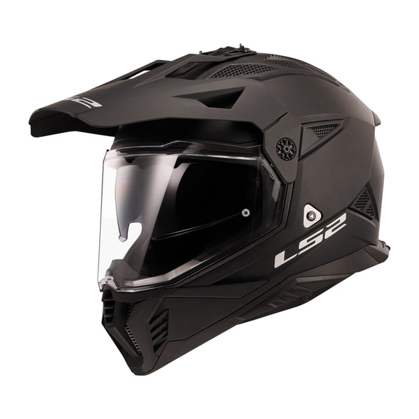 LS2 Pioneer II Helmet Solid Black Matt