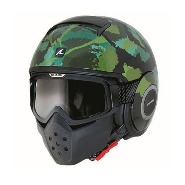 Shark Raw Helmet Kurtz Black/Green Matt