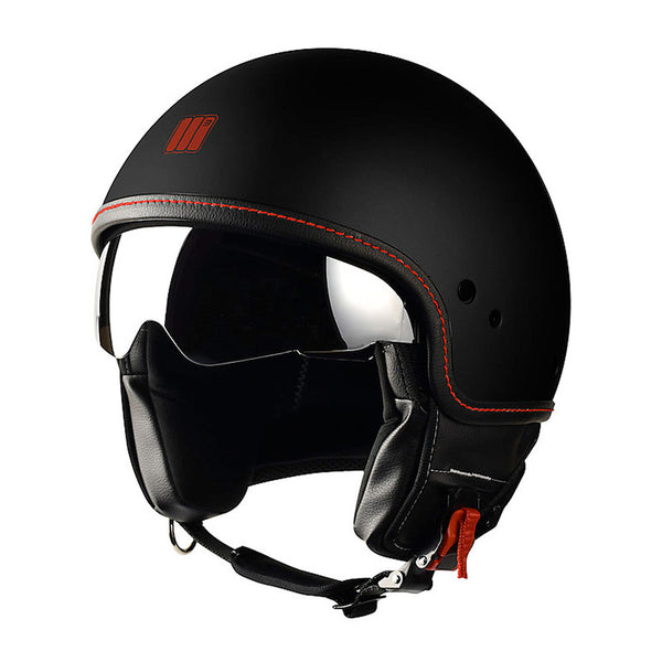Motocubo Beetle Helmet Black Matt