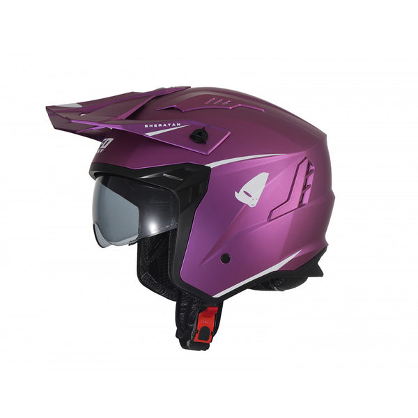 UFO Sheratan Cross Jet Helmet Fuxia Matt