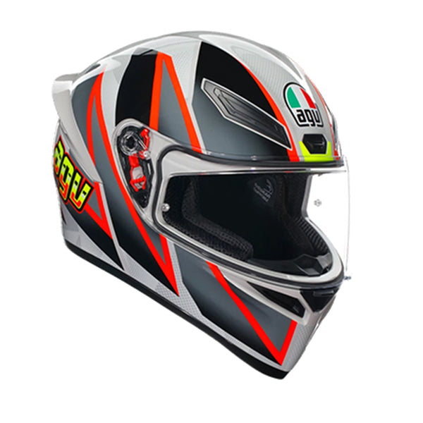 Agv K1 S E22.06 Helmet Blipper Grey/Red Gloss