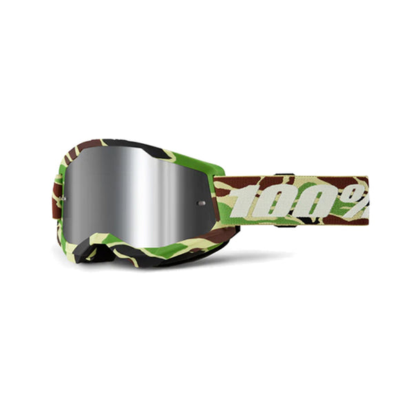 100% Maschera da cross Strata 2 War Camo lente a specchio