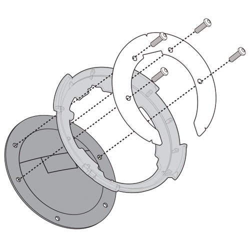 Givi BF12 Flangia specifica per l’utilizzo di borse da serbatoio TANKLOCK (KTM)