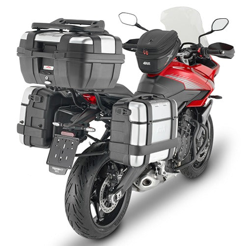 Givi PLO6421MK Portavaligie laterale specifico PL ONE-FIT configurato per valigie MONOKEY (Triumph)