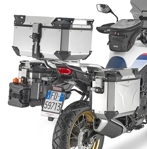 Givi PLO1201CAM Portavaligie laterale specifico PL ONE-FIT per Honda XL 750 Transalp
