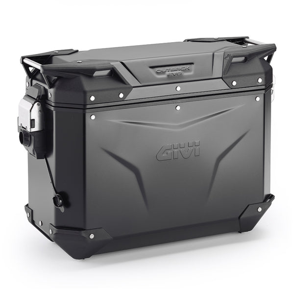 Givi OBKEV37BR Trekker Outback Evo 37lt Destra Smart Security Lock - Alluminio Verniciato Nero