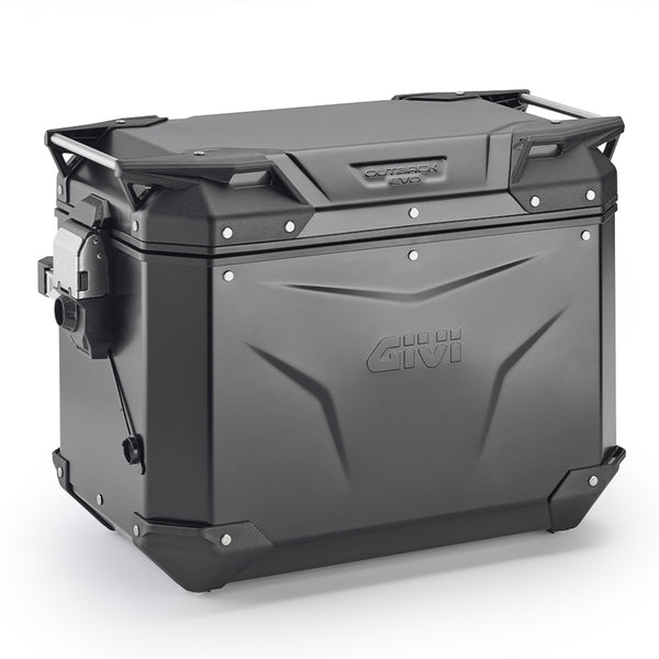 Givi OBKEV48BL Trekker Outback Evo 48lt Sinistra Smart Security Lock - Alluminio Verniciato Nero