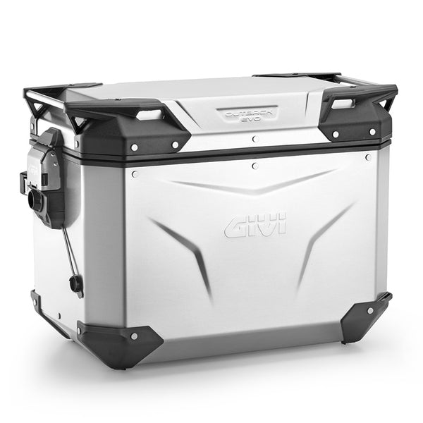 Givi OBKEV48AL Trekker Outback Evo 48lt Sinistra Smart Security Lock - Alluminio Naturale