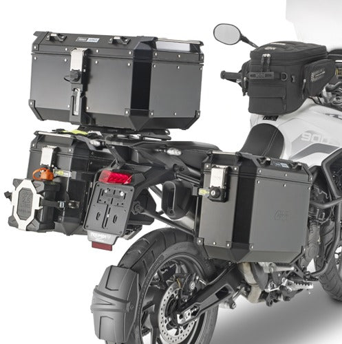 Givi PLO6425CAM Portavaligie laterale specifico PL ONE-FIT configurato per valigie MONOKEY CAM-SIDE Trekker Outback (Triumph)